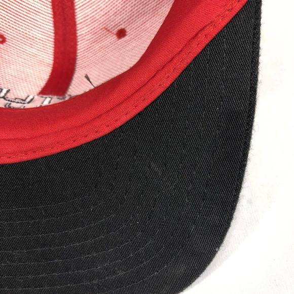 BUTLER SUPPLY INC KILLARK NISSIN CAP HAT SNAPBACK RED BLACK ONE SIZE FITS MOST - Picture 14 of 16